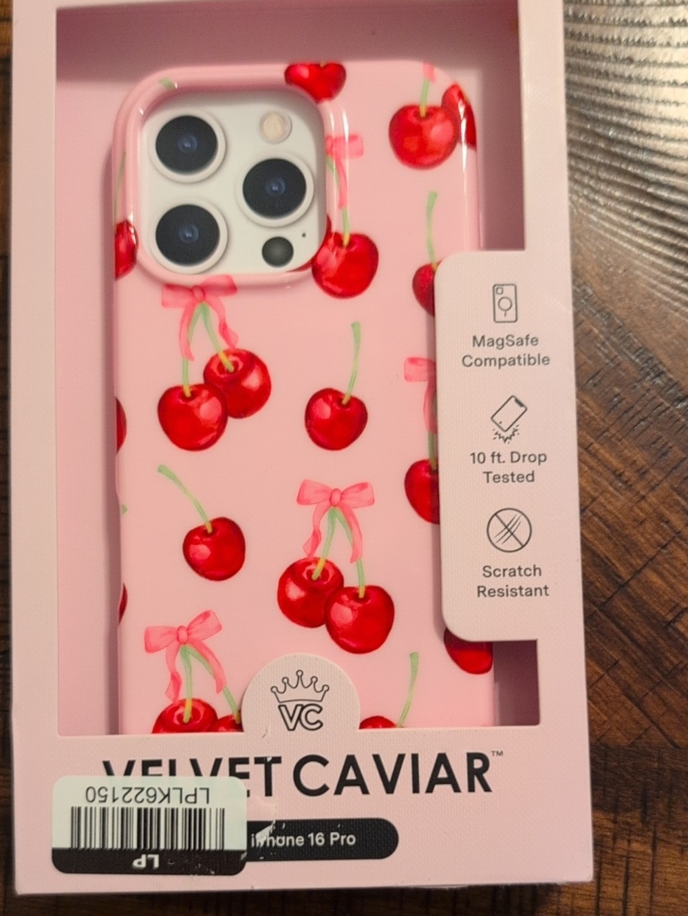 Velvet Caviar Pink Cherry iPhone 16 Pro Case